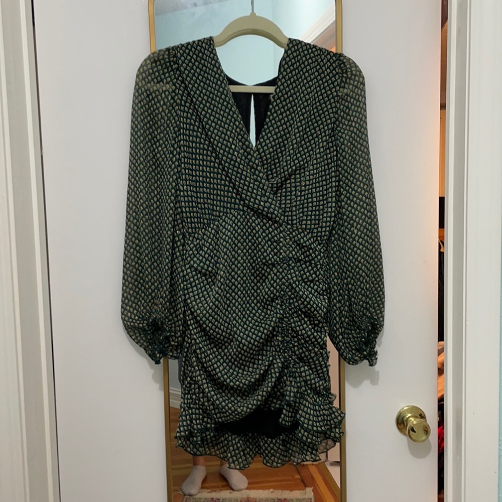 Sexy short long sleeve dress